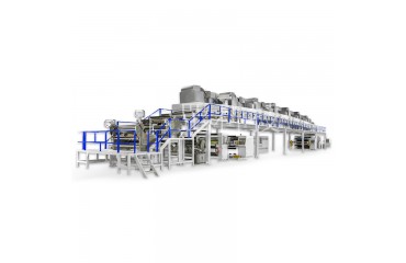 新能源石墨烯導電材料（liào）電磁（cí）屏蔽膜塗布機雙工（gōng）位收卷