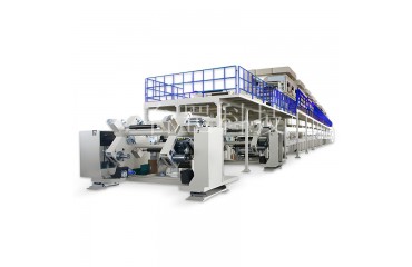 高架式雙麵塗布機PET靜（jìng）電膜導電膜擴散膜刮刀微凹塗（tú）覆機