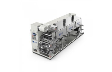 台罡小（xiǎo）微凹狹縫剝離塗布複合機 PET薄（báo）膜鋁箔石墨電池漿料塗布機